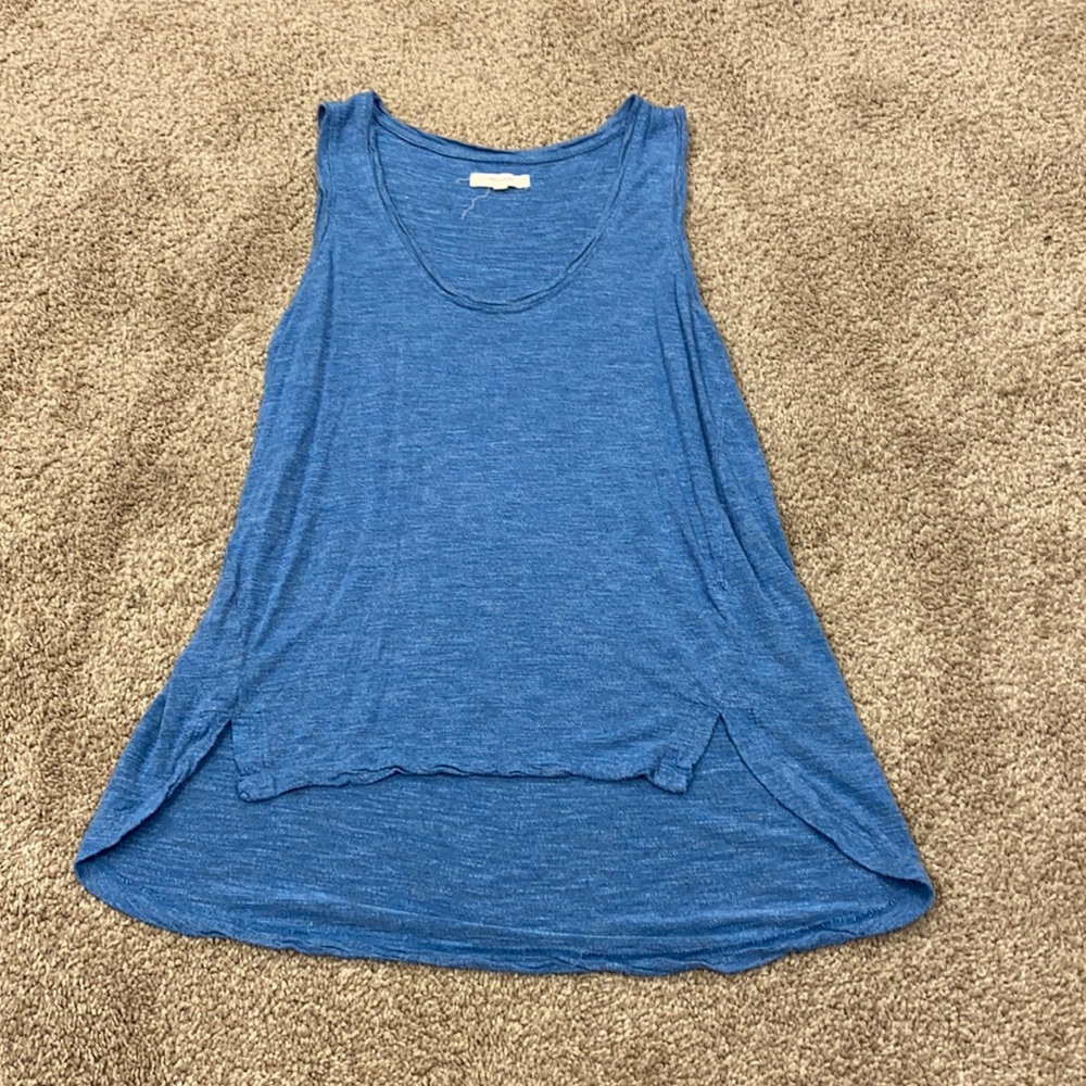 Madewell Blue Relaxed Scoop Neck Tank Top